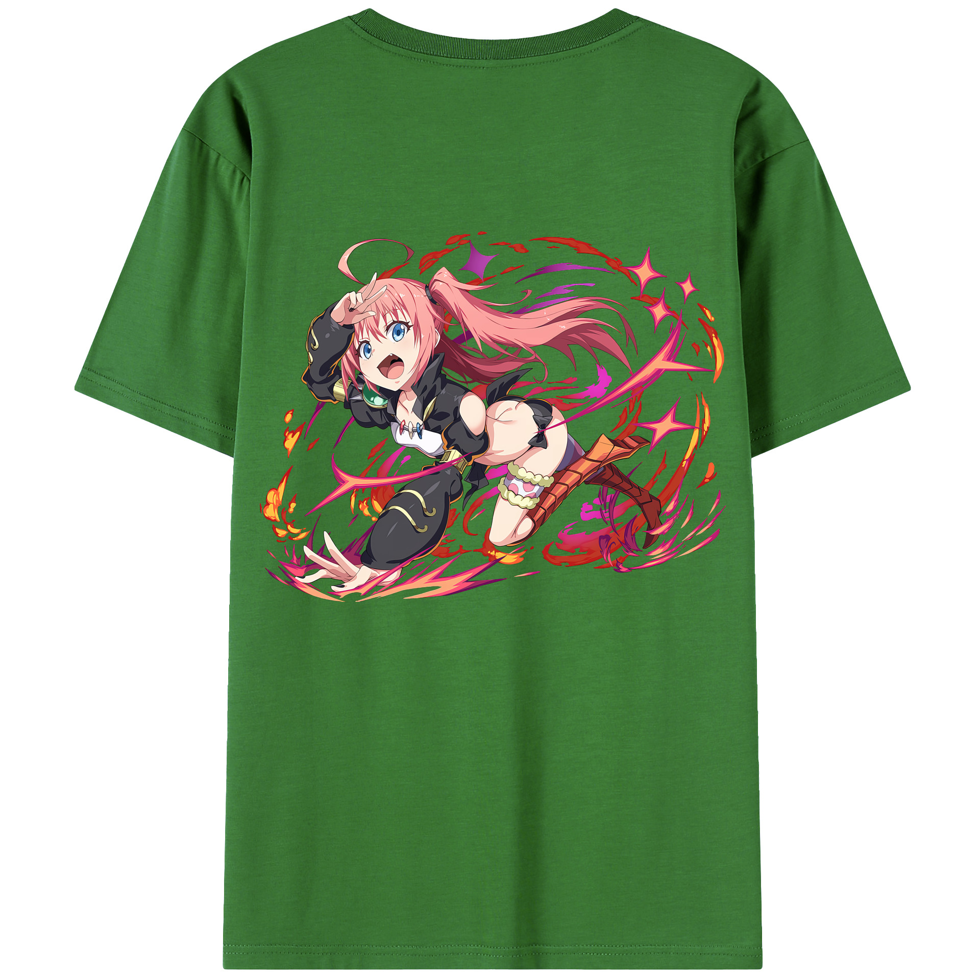 （画像用） 転スラ Regarding Reincarnated to Slime レディース半袖Tシャツ(バックプリント)